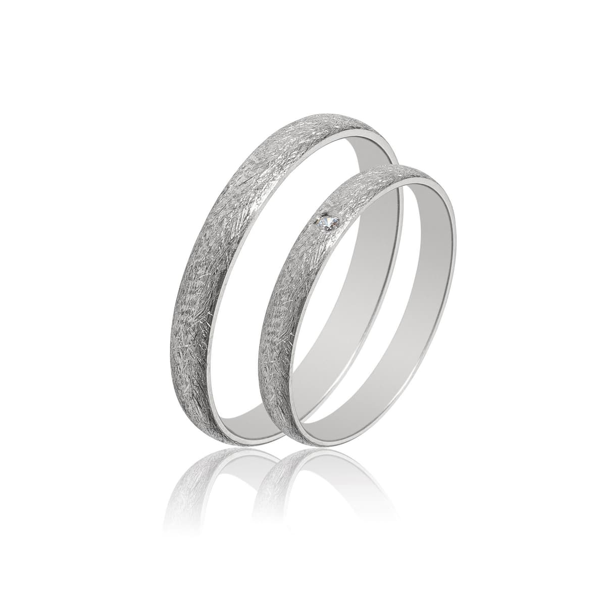 Λευκή Χρυσή Βέρα Γάμου WR419W