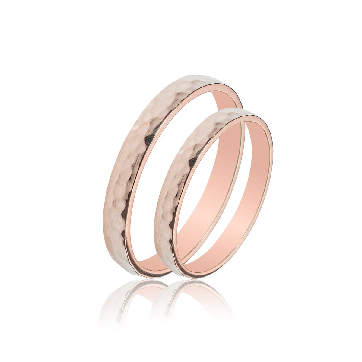 Ροζ Χρυσή Βέρα Γάμου WR420R