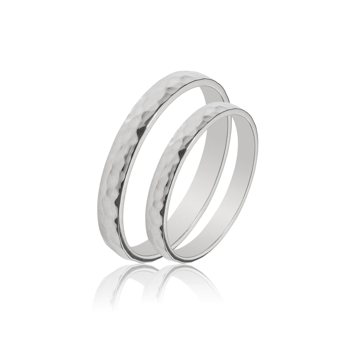 Λευκή Χρυσή Βέρα Γάμου WR420W