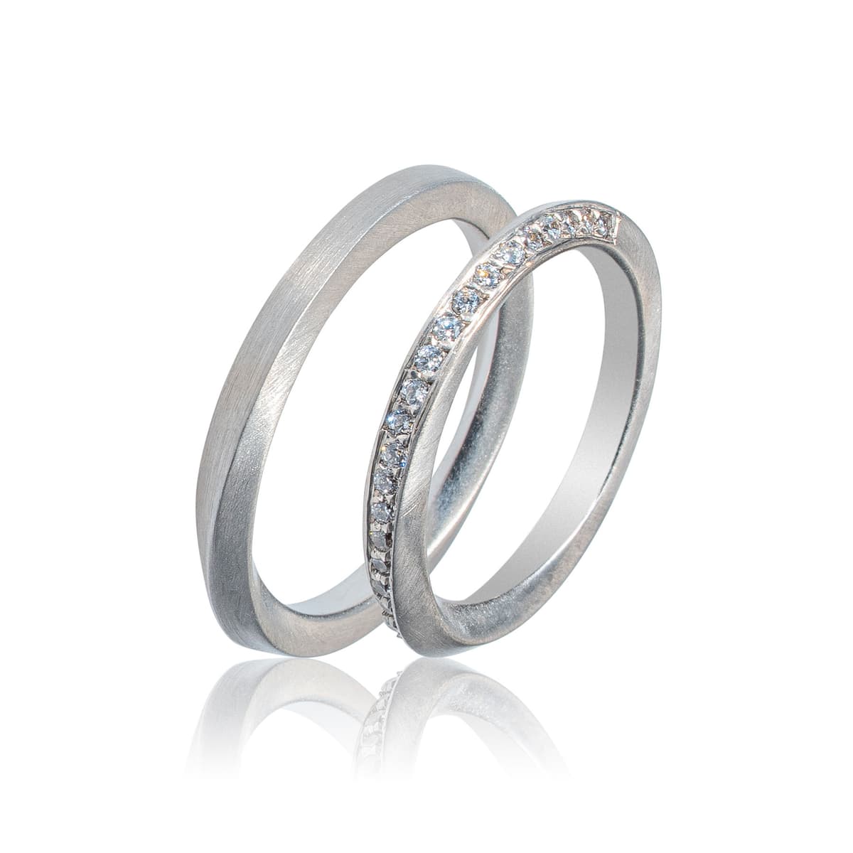 Λευκή Χρυσή Βέρα Γάμου WR428W