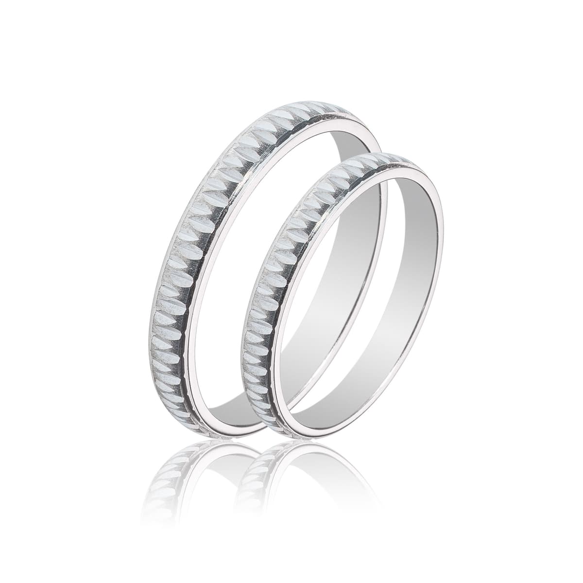 Λευκή Χρυσή Βέρα Γάμου WR429W