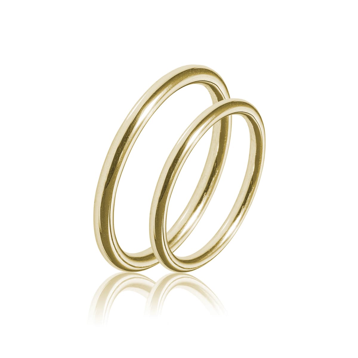 Kίτρινη Χρυσή Βέρα Γάμου WR430