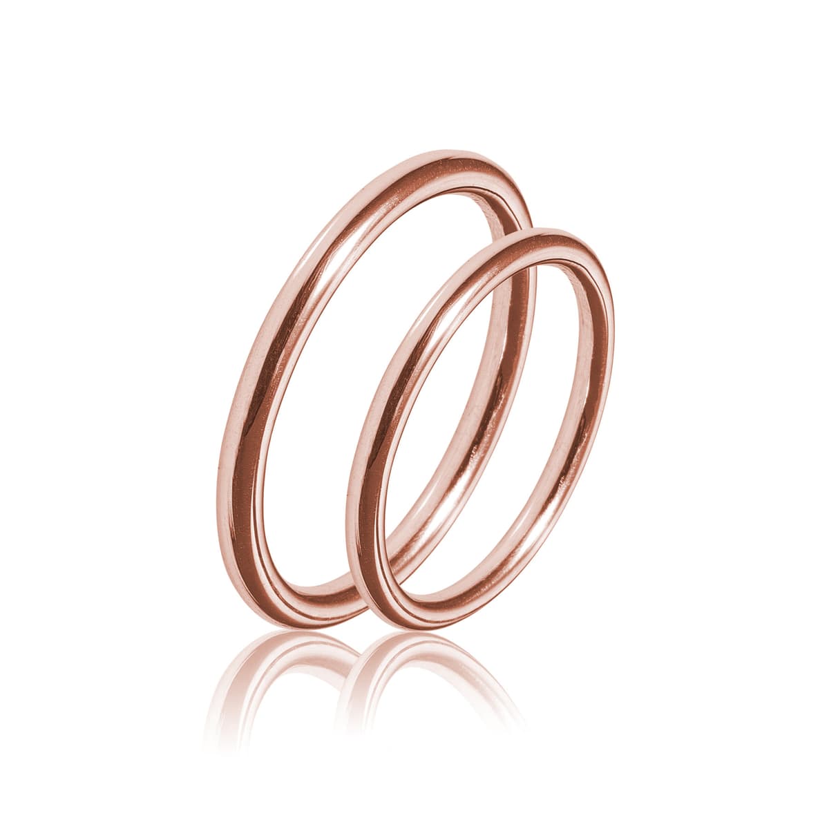 Ροζ Χρυσή Βέρα Γάμου WR430R