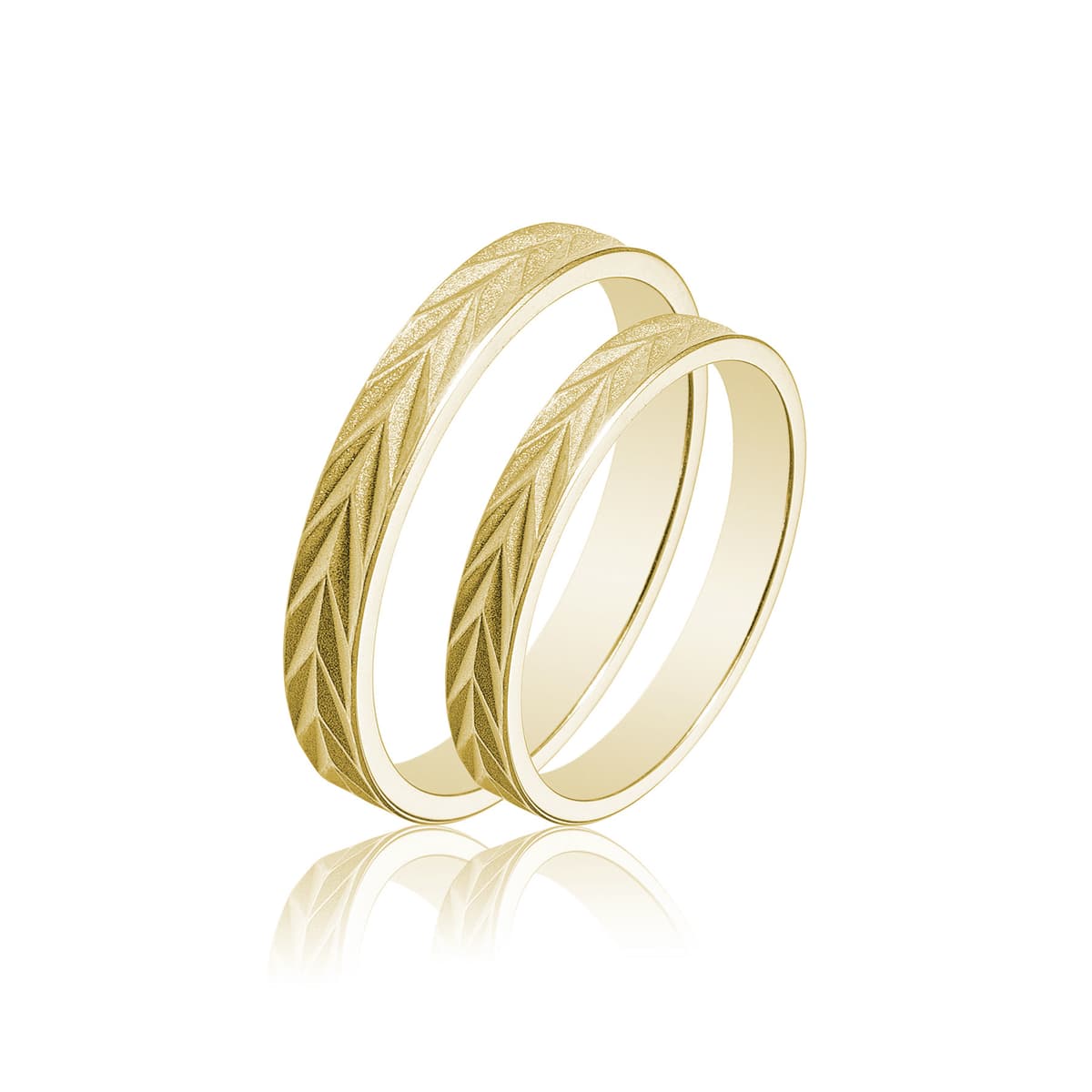 Kίτρινη Χρυσή Βέρα Γάμου WR433