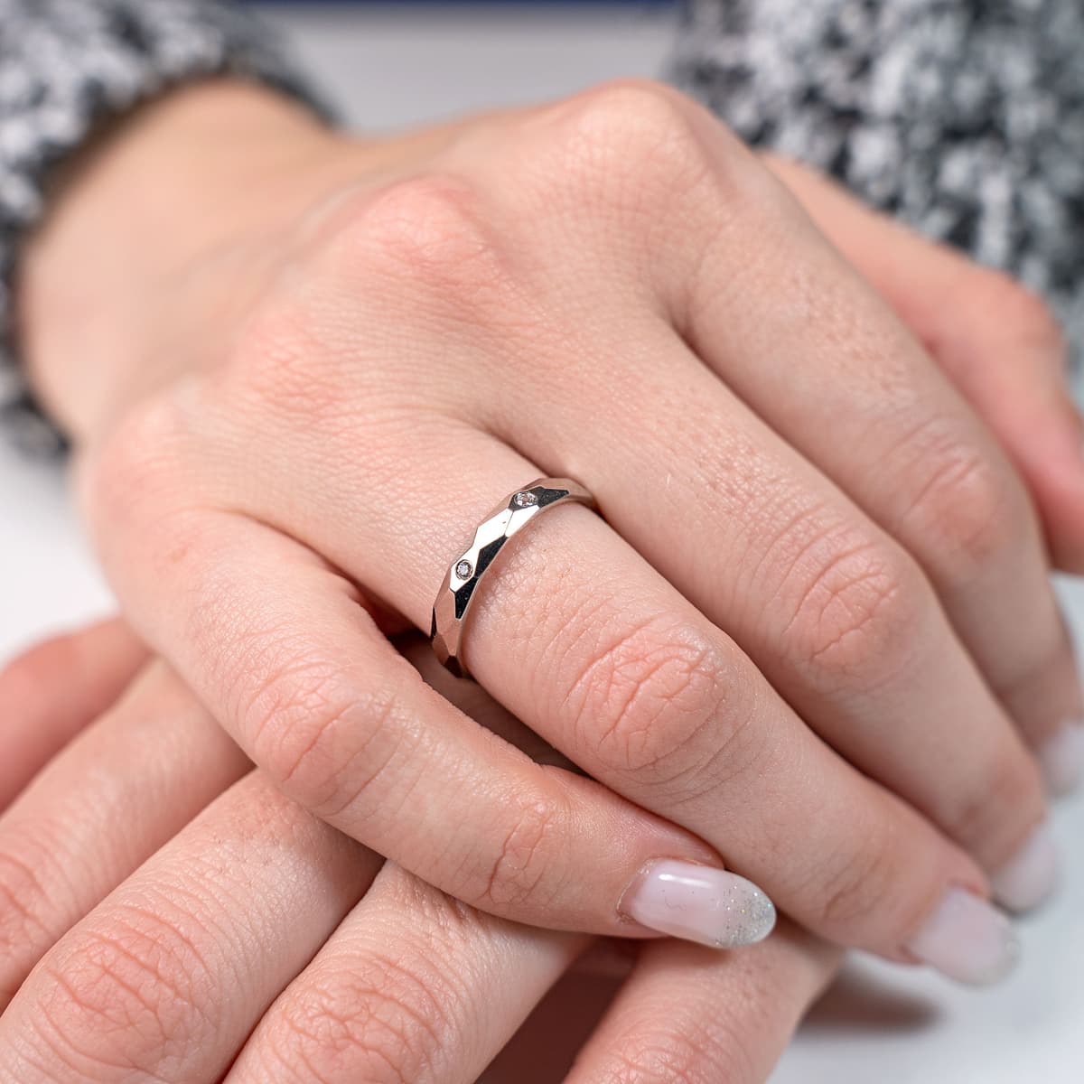 Women's Wedding Bands Gofas Silver