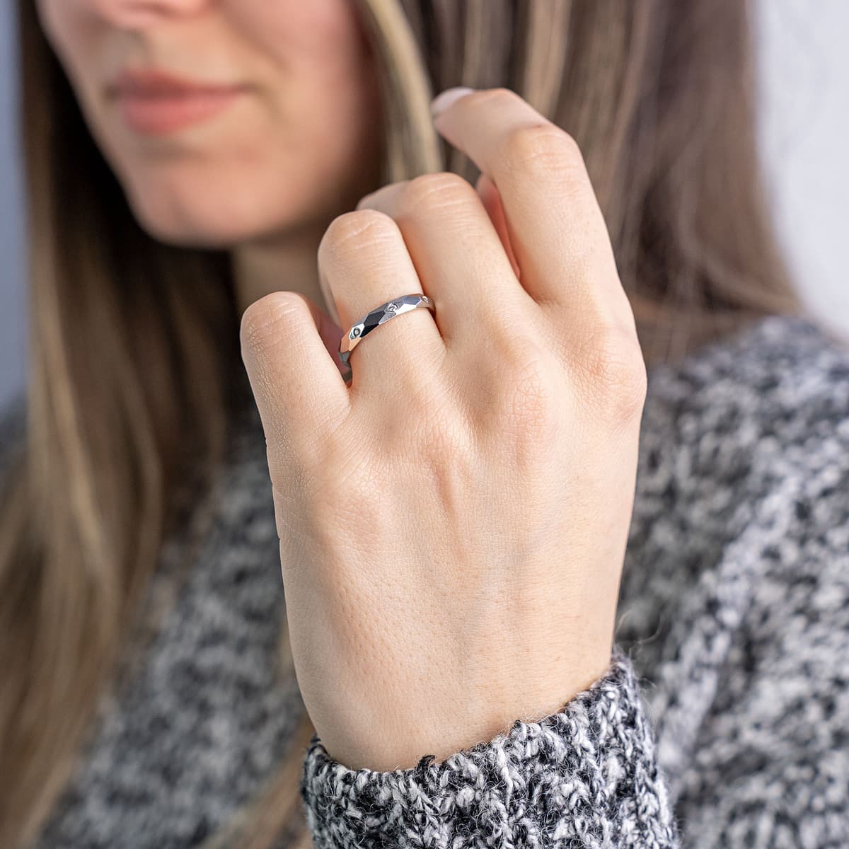 Women's Wedding Bands Gofas Silver