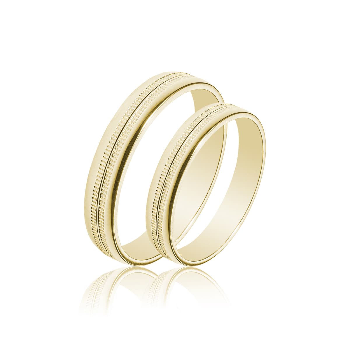 Κίτρινη Χρυσή Βέρα Γάμου WR445