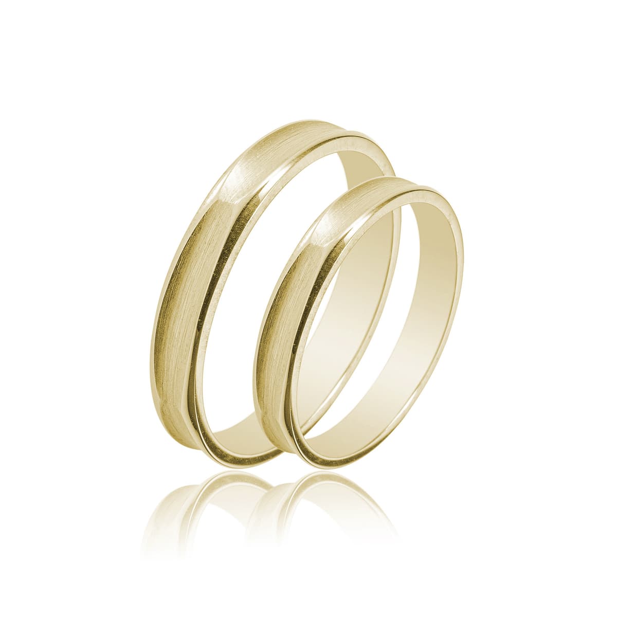 Κίτρινη Χρυσή Βέρα Γάμου WR446