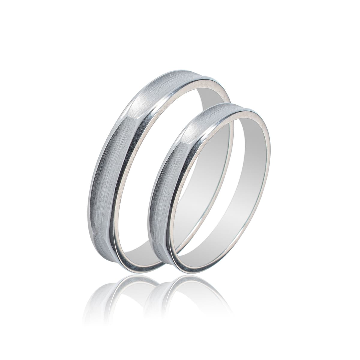 Λευκή Χρυσή Βέρα Γάμου WR446W