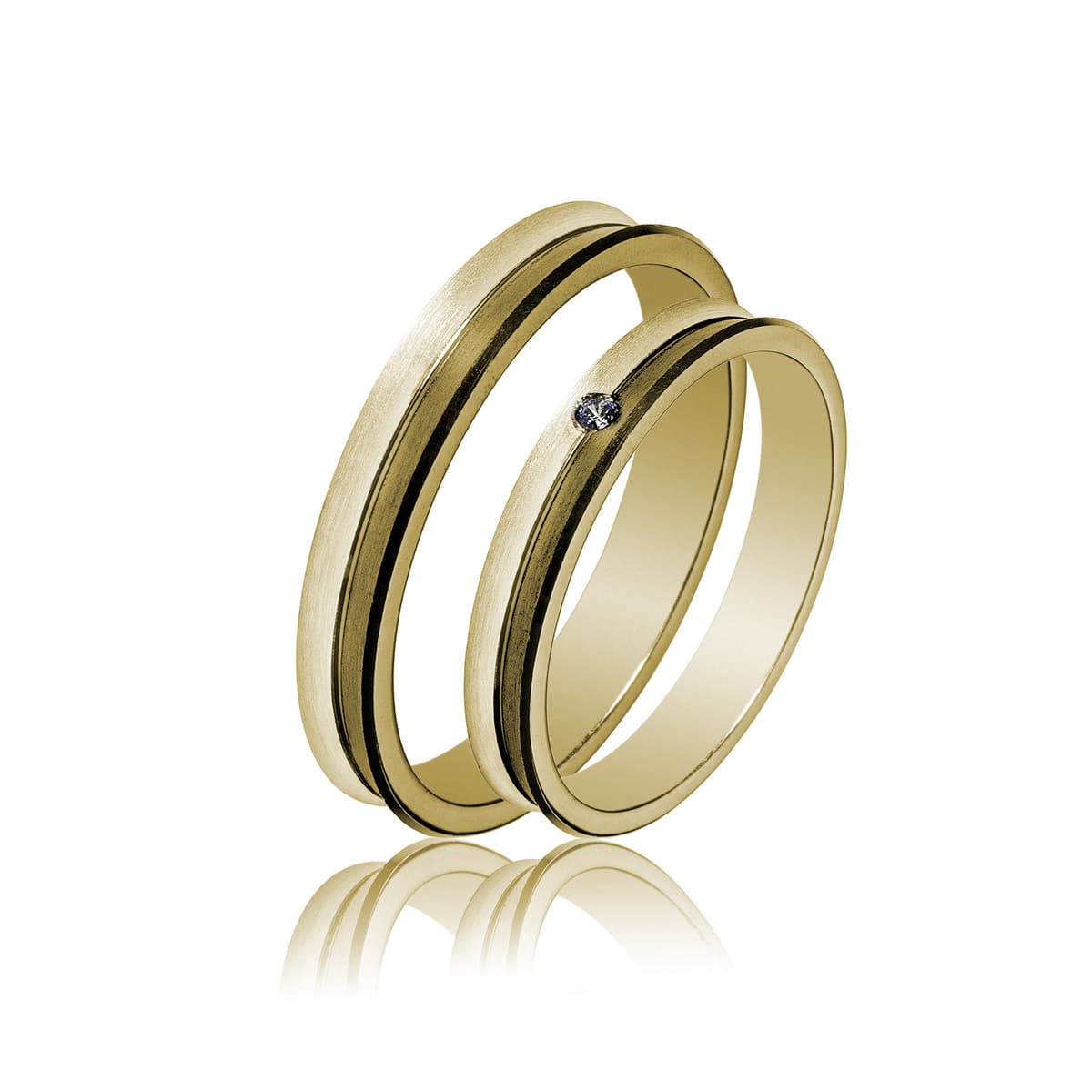 Κίτρινη Χρυσή Βέρα Γάμου WR449