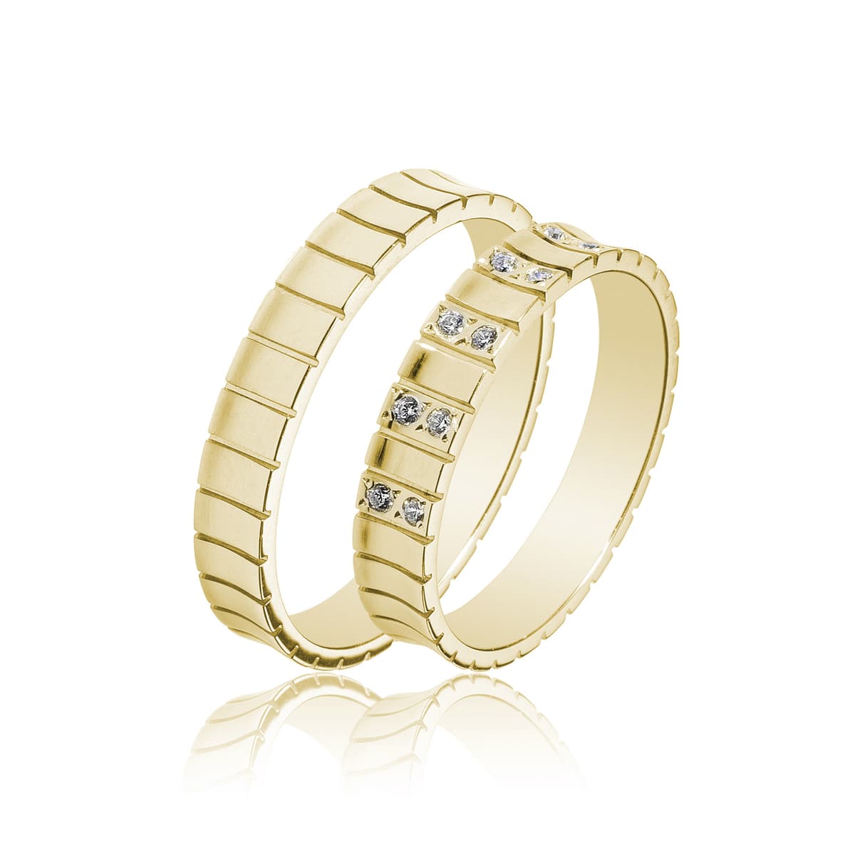 Κίτρινη Χρυσή Βέρα Γάμου WR450