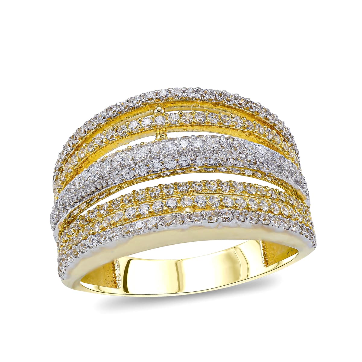 Δαχτυλίδι απο Δίχρωμο Χρυσό 14 Καρατίων DX086033