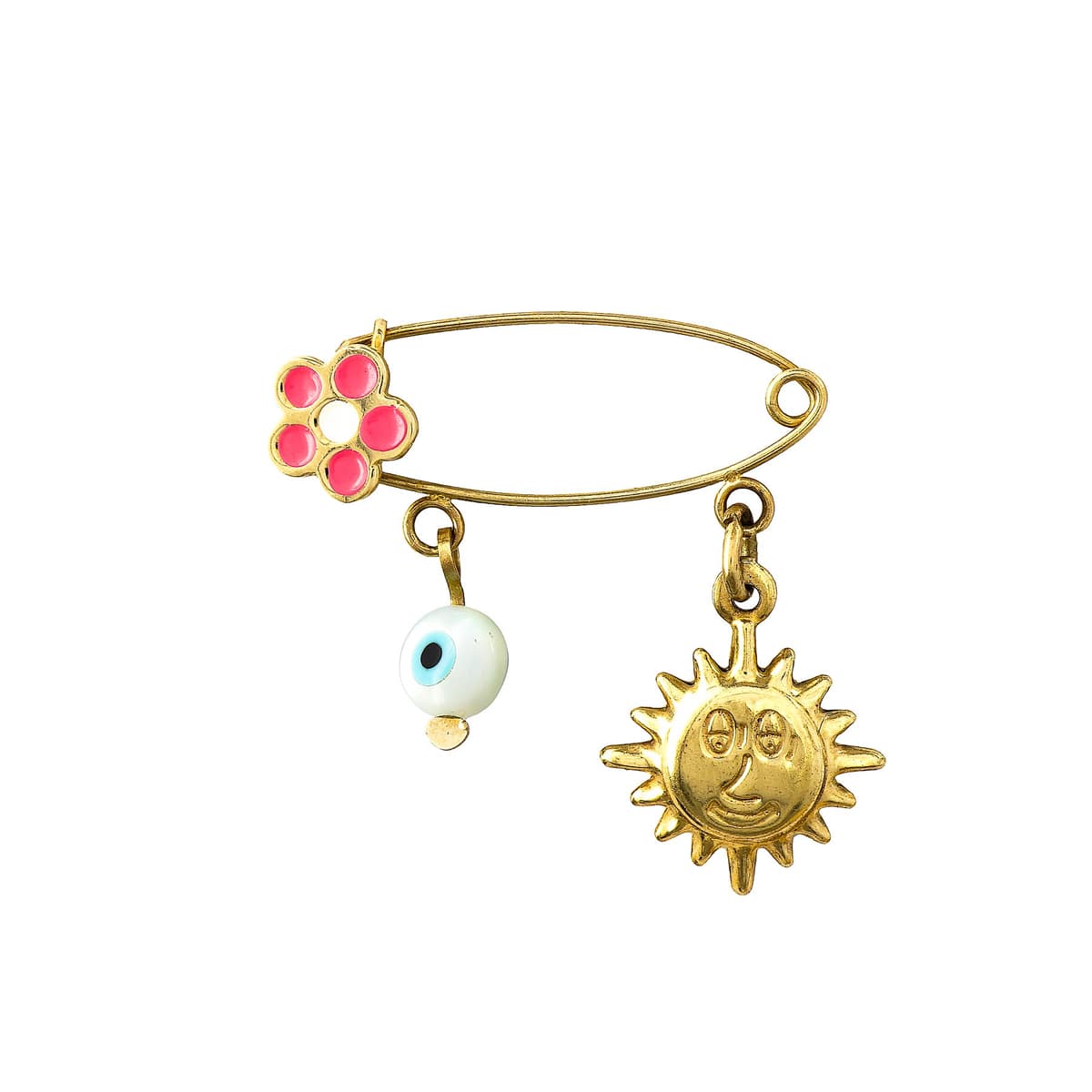 Παραμάνα Για Νεογέννητο Από Κίτρινο Χρυσό 14 Καρατίων PR623