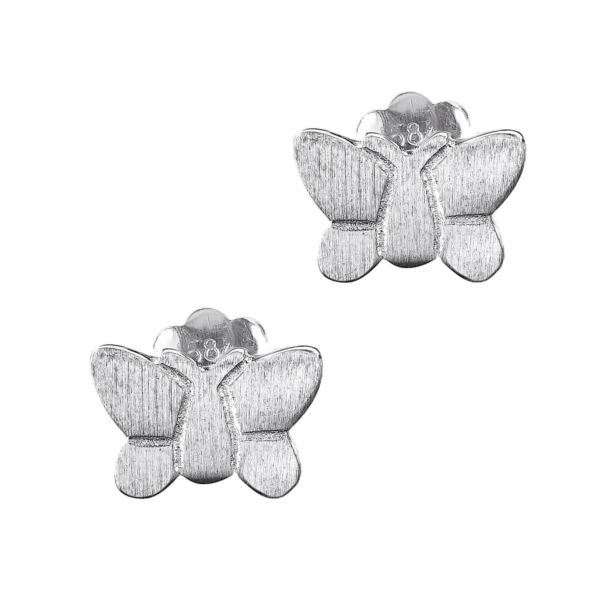 Παιδικά Σκουλαρίκια από Λευκό Χρυσό 14 Καρατίων PSK491