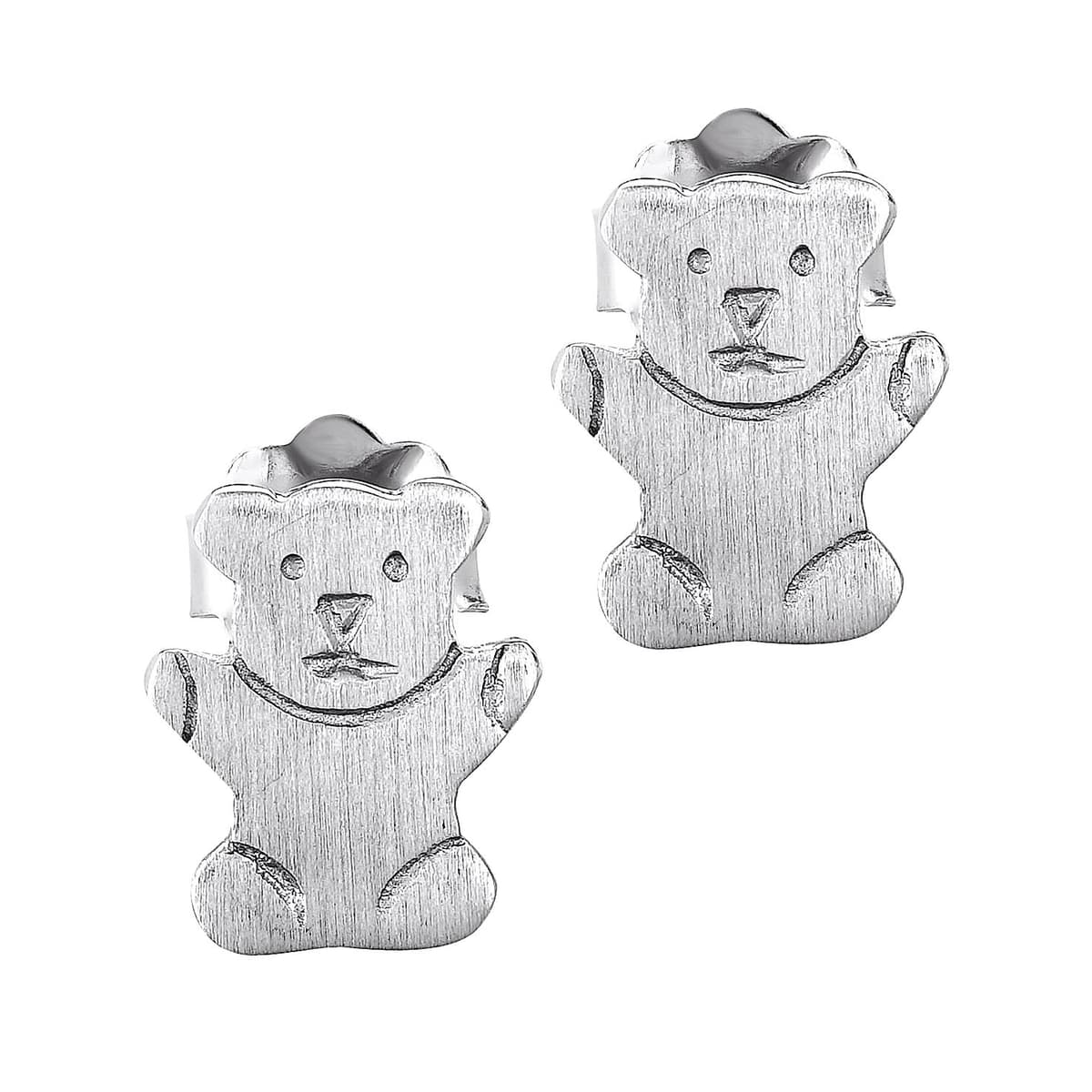 Παιδικά Σκουλαρίκια από Λευκό Χρυσό 14 Καρατίων PSK493