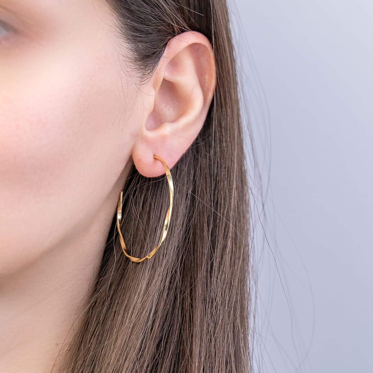 Women's Hoop Earrings Gofas Silver