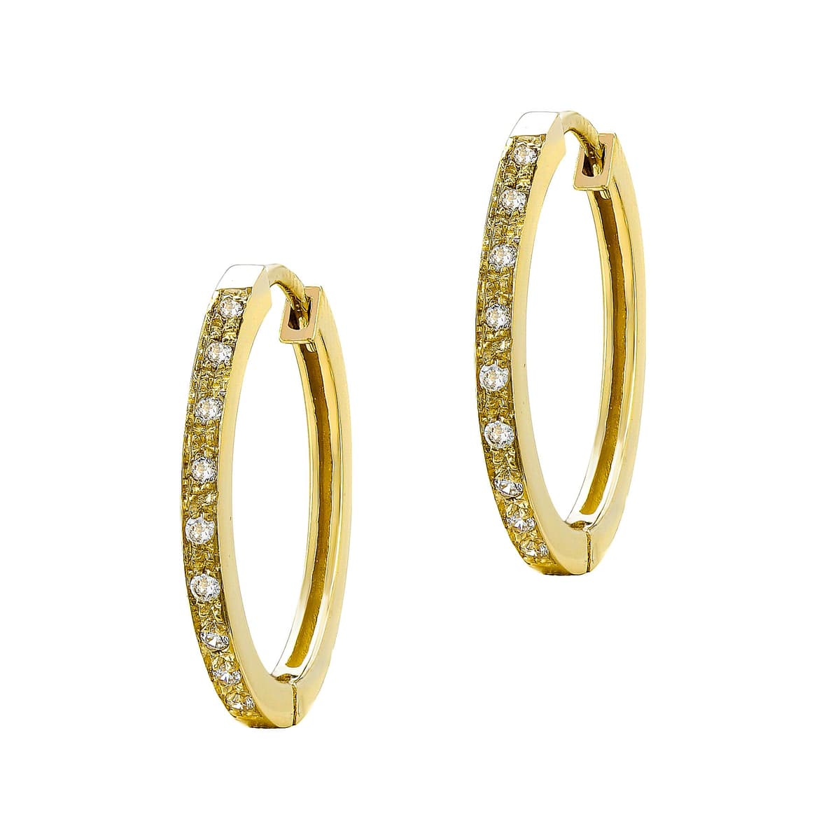 Women's Hoop Earrings Gofas Gold