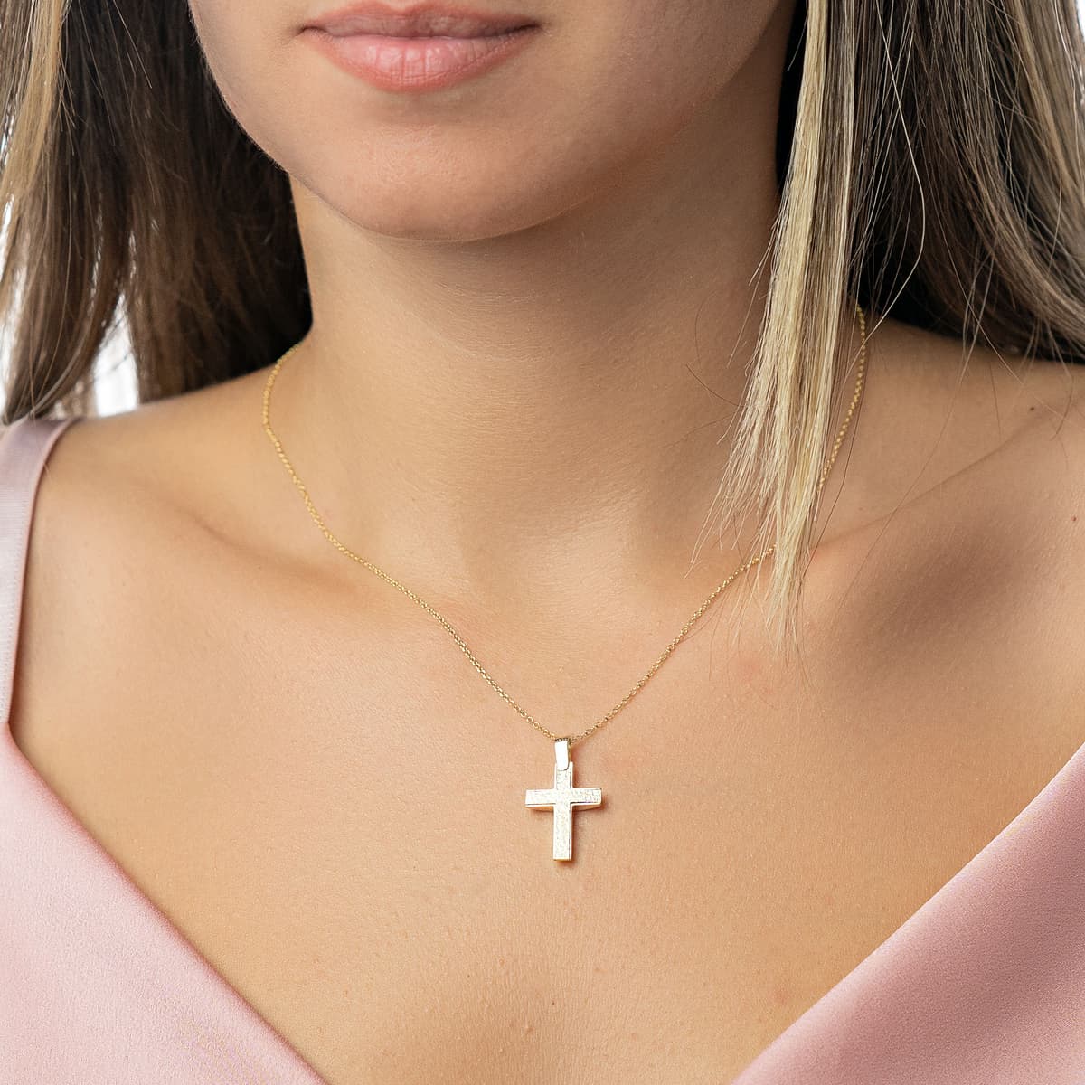 Girls' Baptism Crosses Gofas Gold