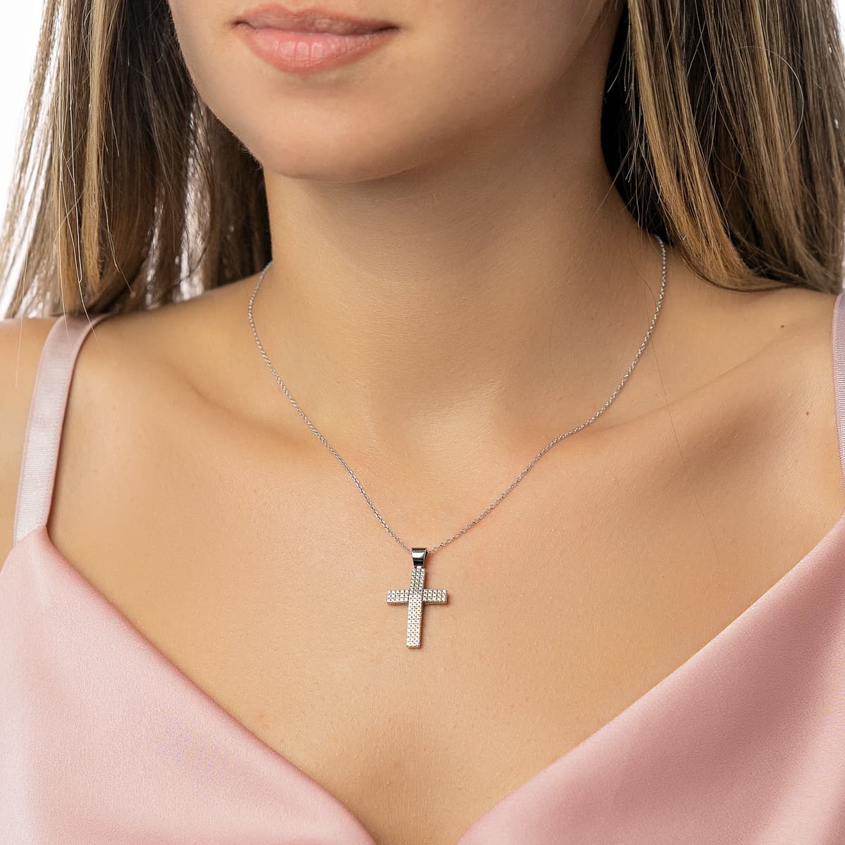 Girls' Baptism Crosses Gofas Silver