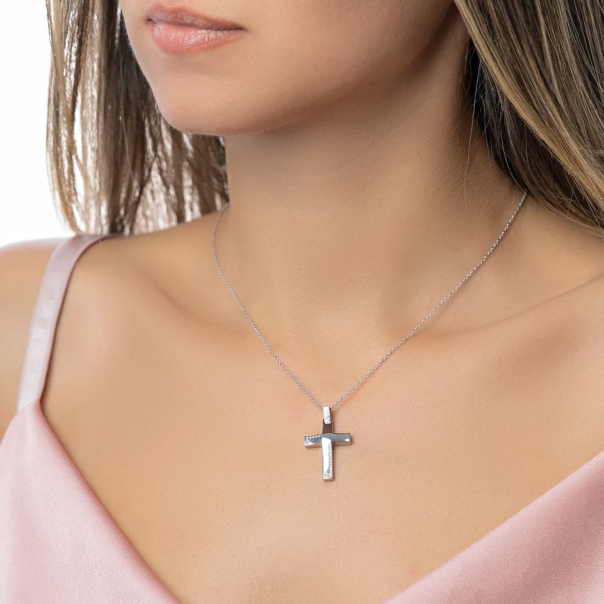 Girls' Baptism Crosses Gofas Silver