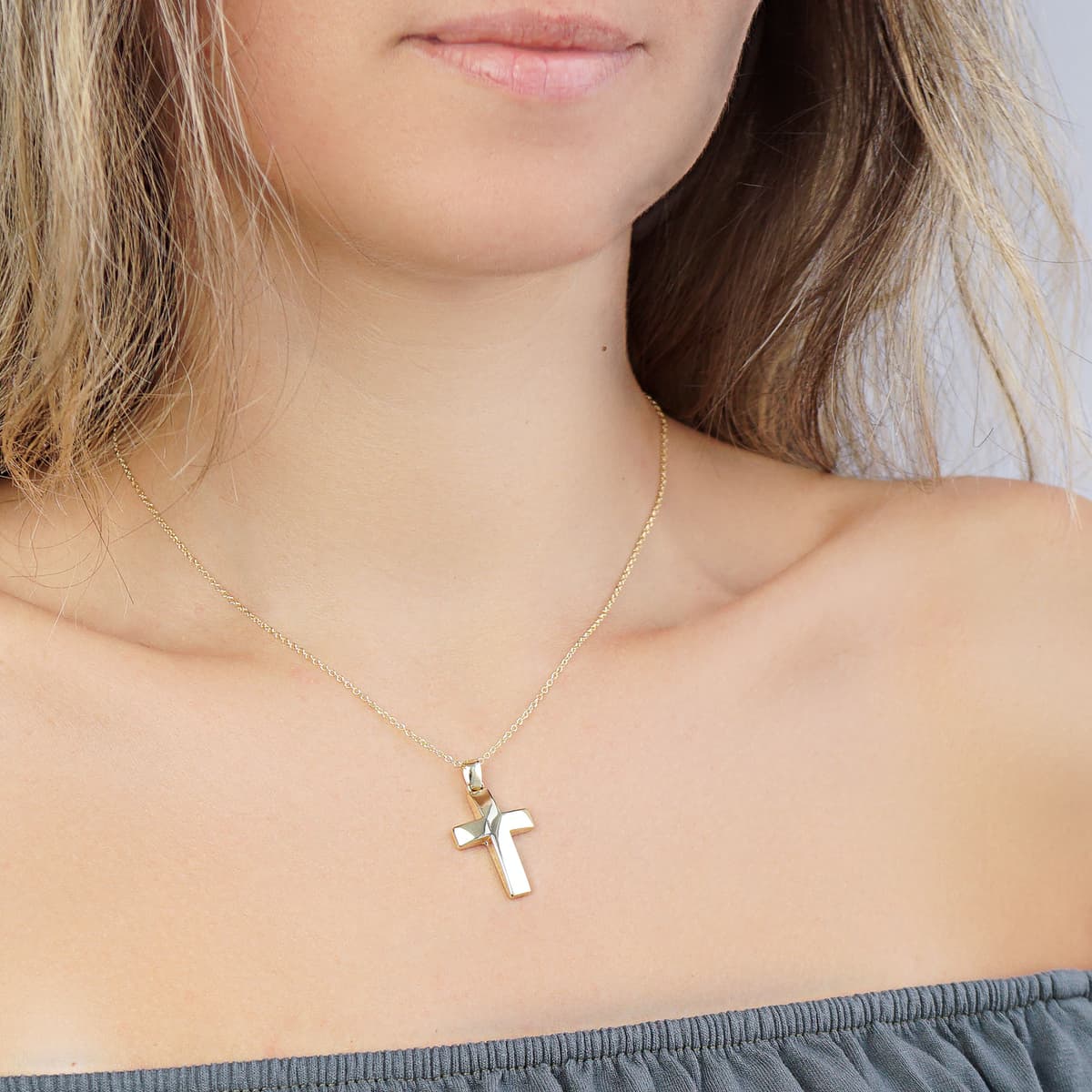 Boys' Baptism Crosses Gofas Gold