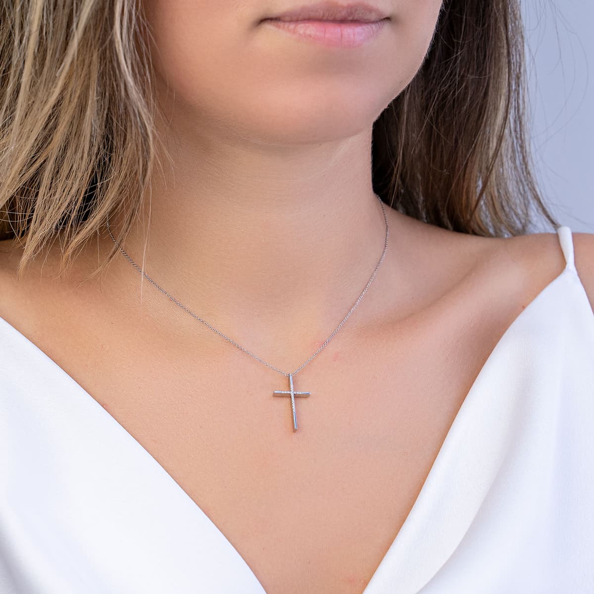 Girls' Baptism Crosses Gofas Silver