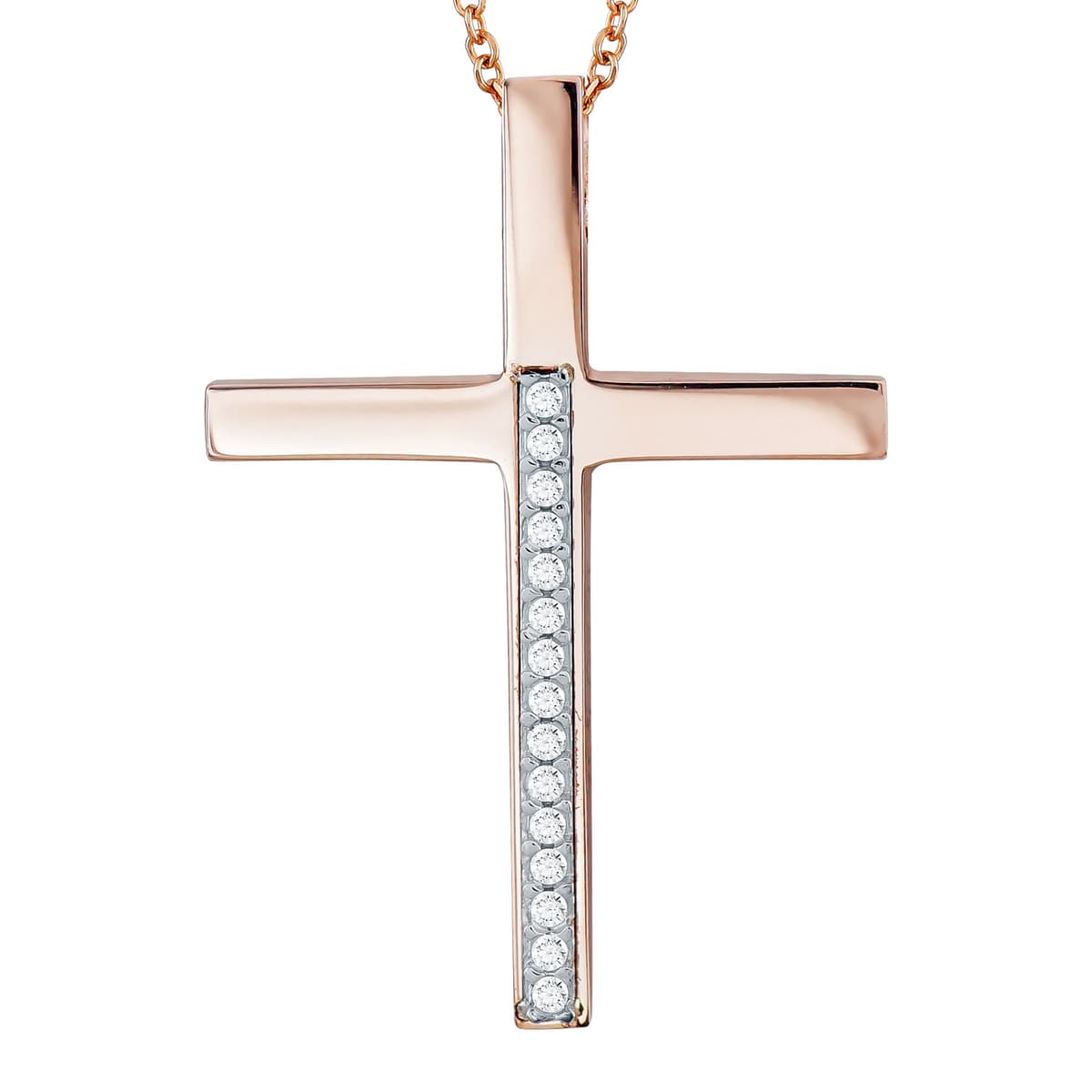 Girls' Baptism Crosses Gofas Rose Gold