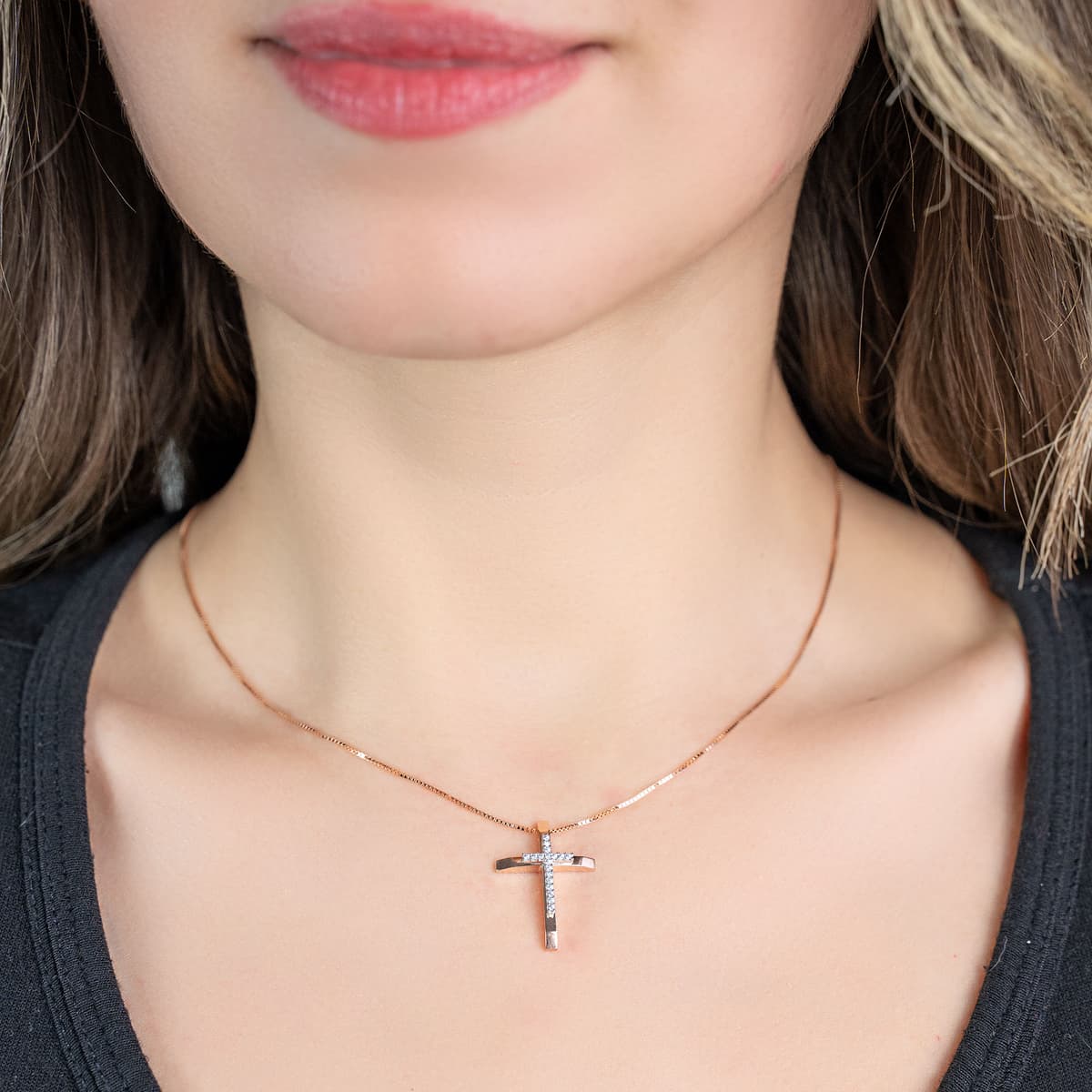 Girls' Baptism Crosses Gofas Gold