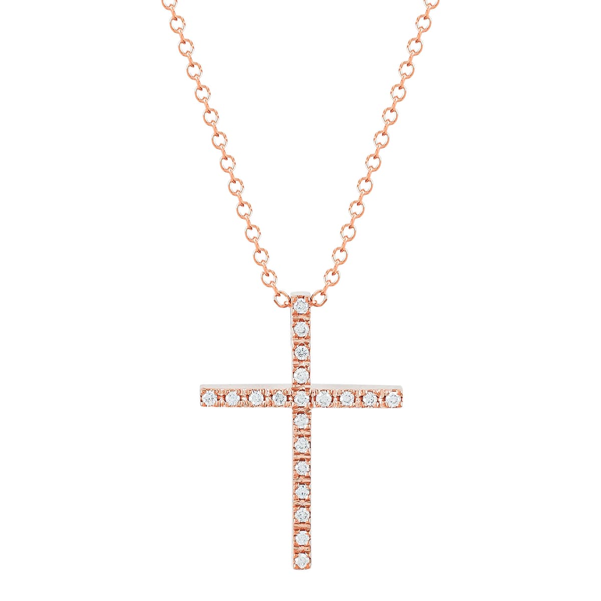 Girls' Baptism Crosses Gofas Rose Gold