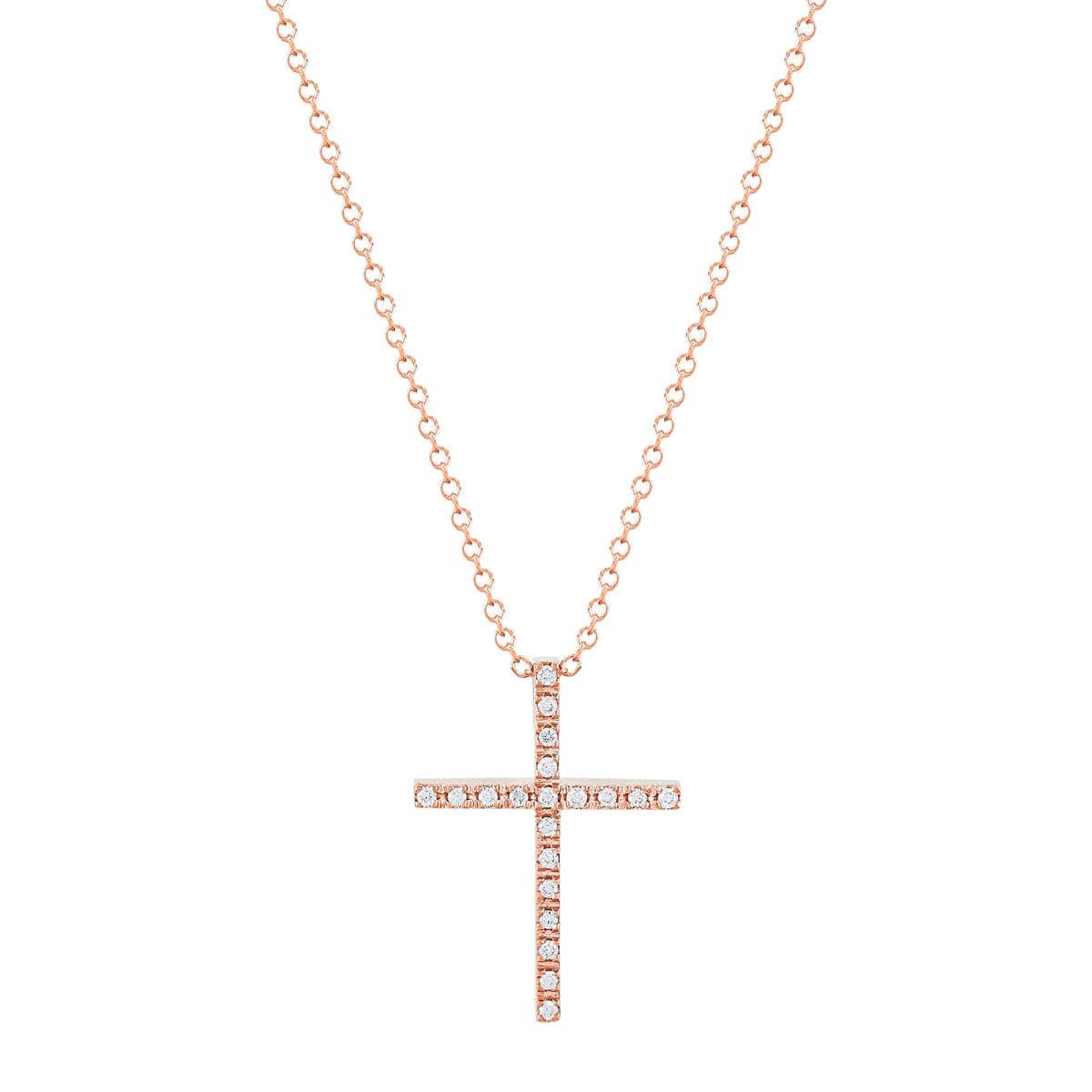 Girls' Baptism Crosses Gofas Rose Gold