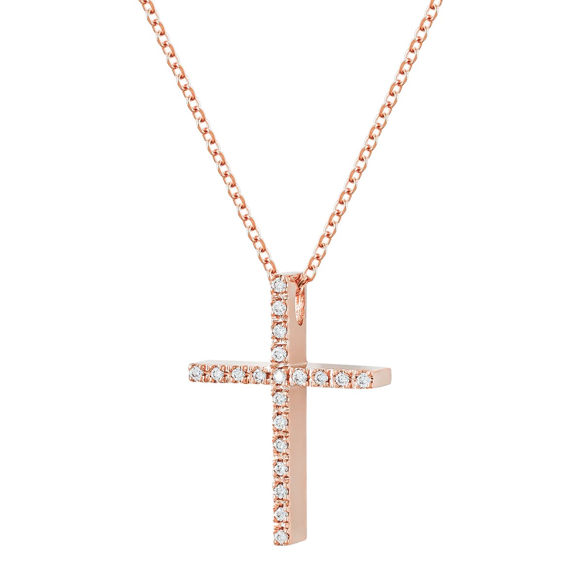 Girls' Baptism Crosses Gofas Rose Gold
