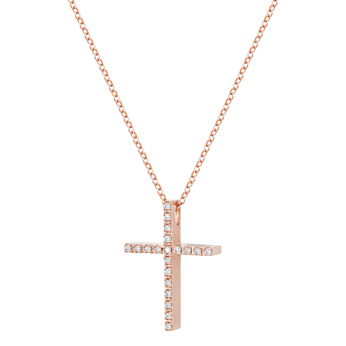 Girls' Baptism Crosses Gofas Rose Gold