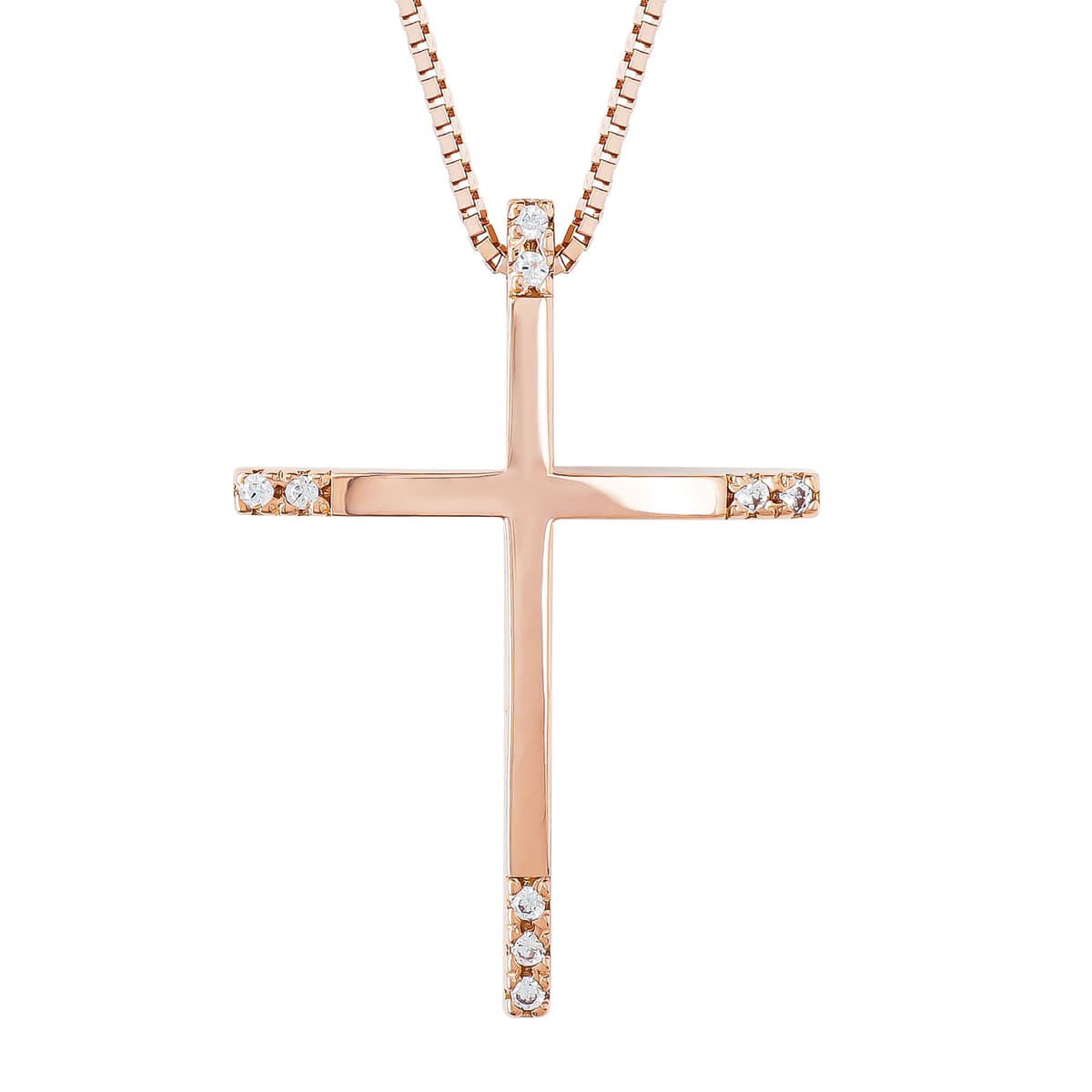 Girls' Baptism Crosses Gofas Rose Gold