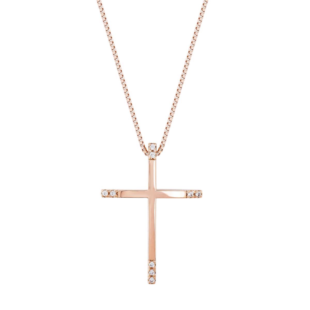Girls' Baptism Crosses Gofas Rose Gold