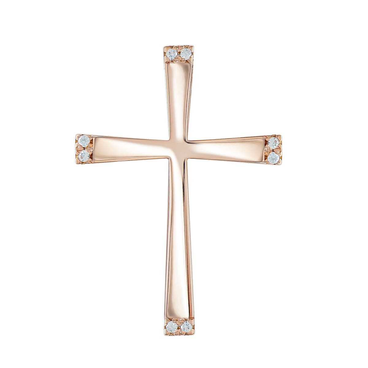 Girls' Baptism Crosses Gofas Rose Gold