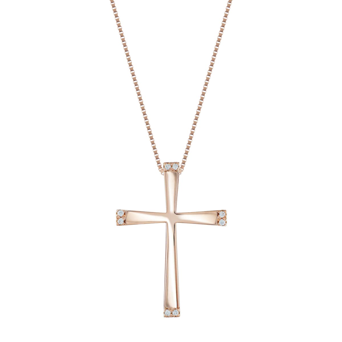 Girls' Baptism Crosses Gofas Rose Gold