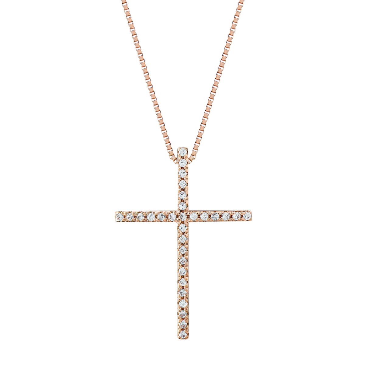 Girls' Baptism Crosses Gofas Rose Gold