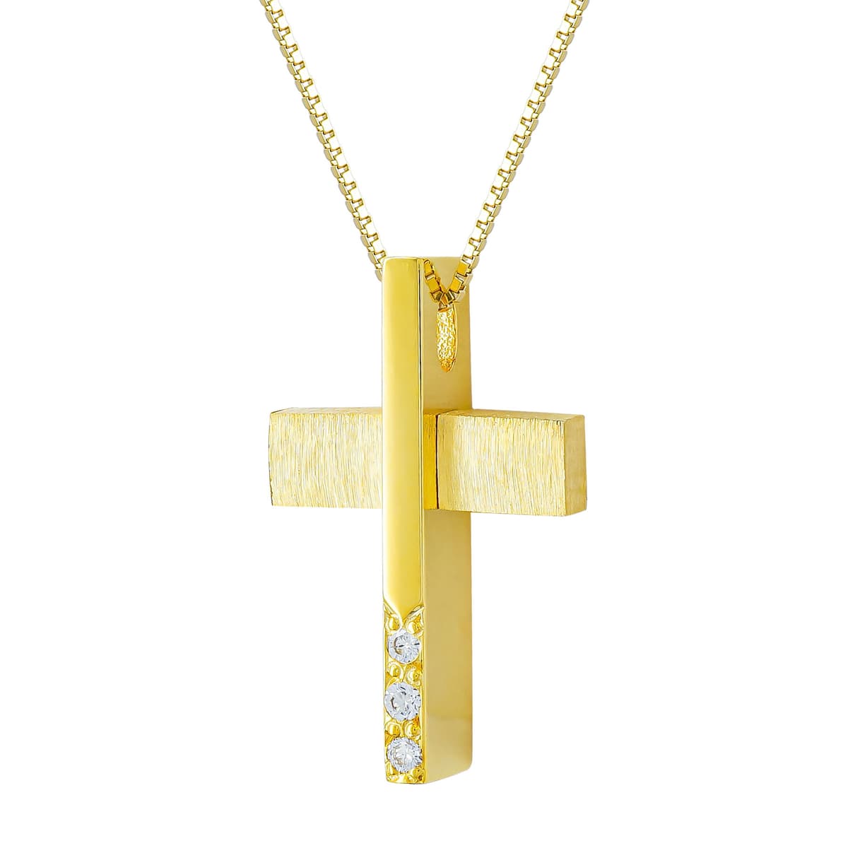 Girls' Baptism Crosses Gofas Gold