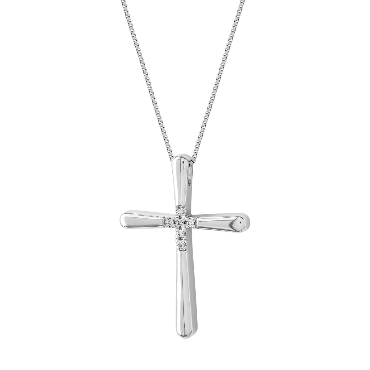 Σταυρός Βάπτισης Γυναικείος Σε Kίτρινο Χρυσό 18 Καρατίων Με Διαμάντια Brilliant ST3190