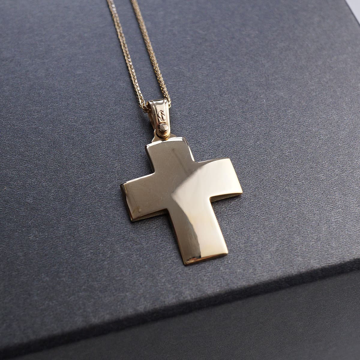 Boys' Baptism Crosses Gofas Gold