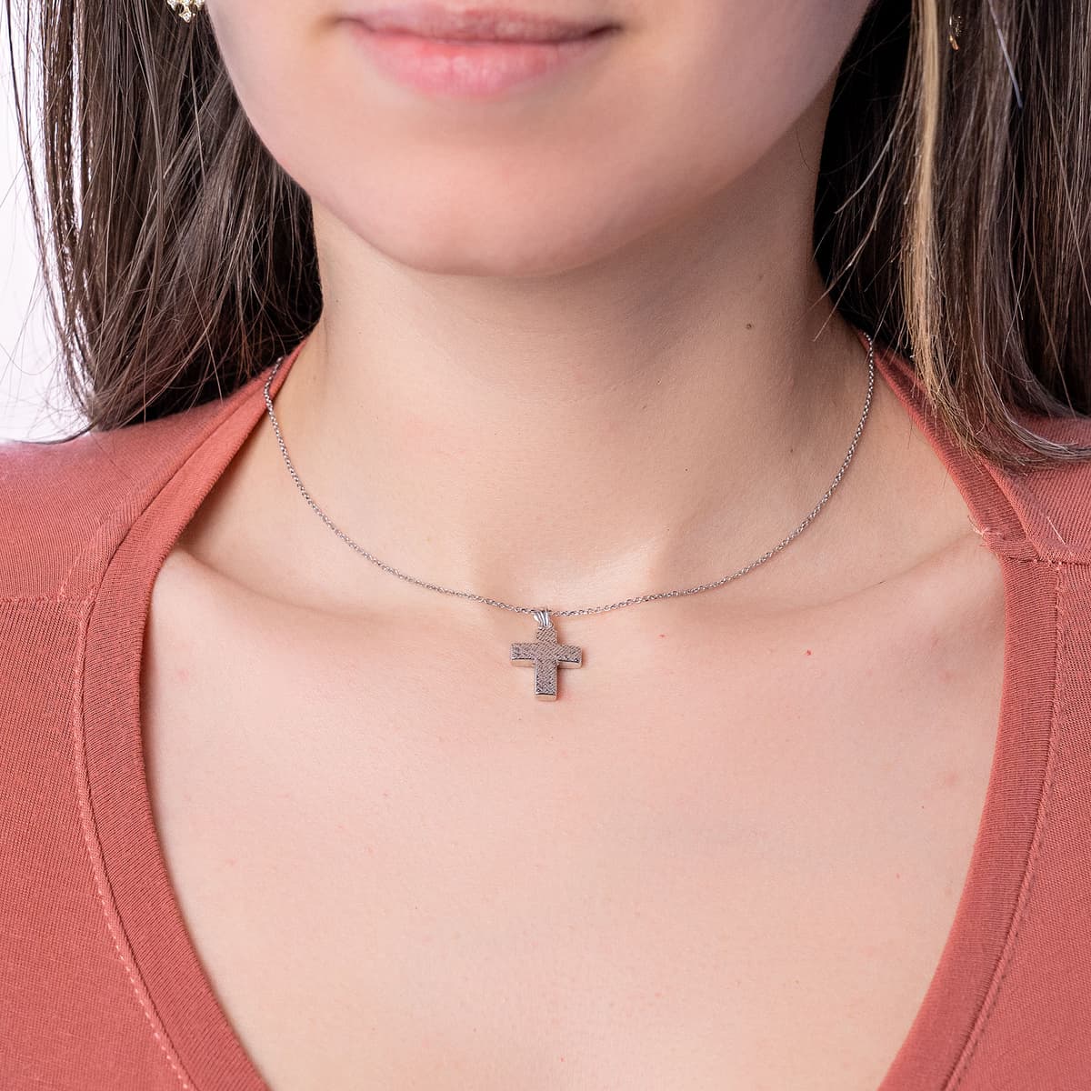 Girls' Baptism Crosses Gofas Silver