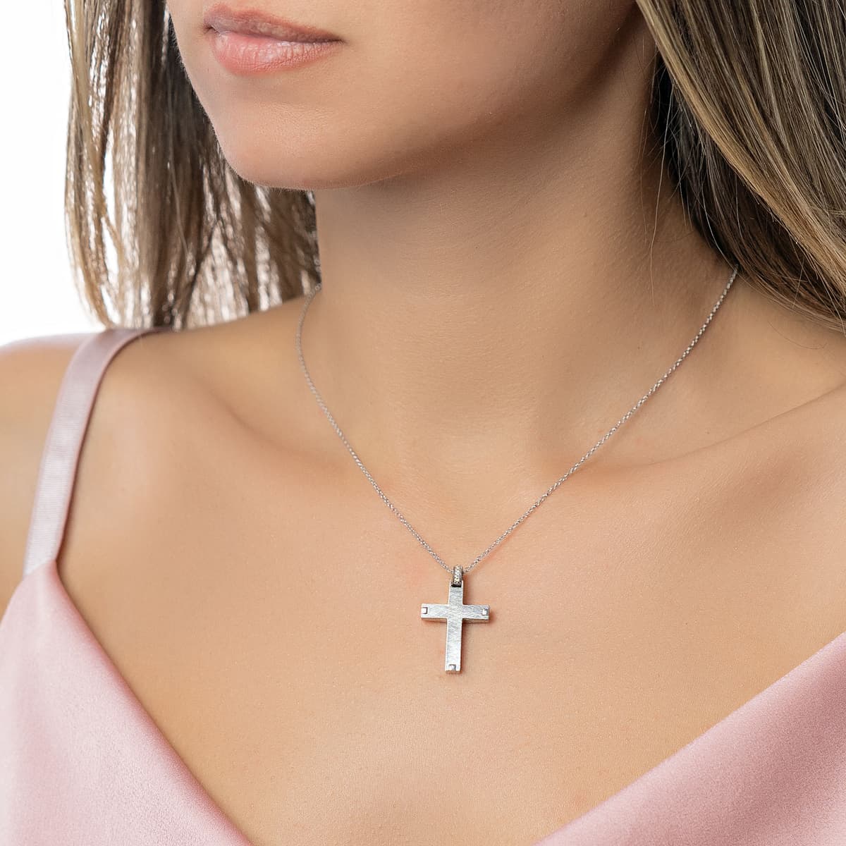 Girls' Baptism Crosses Gofas Silver