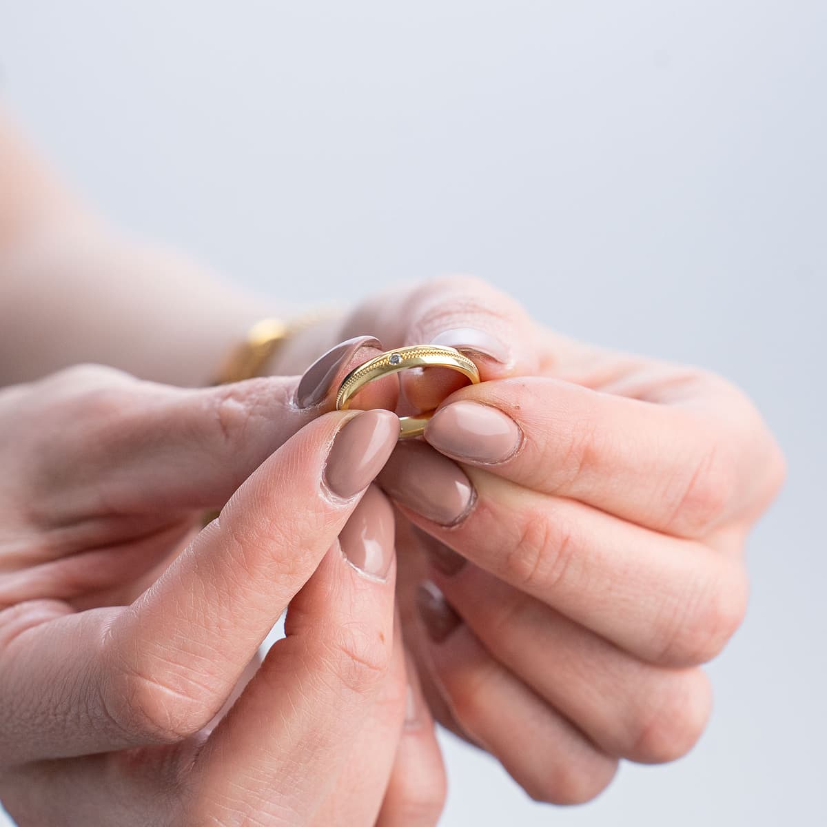 Women's Wedding Bands Gofas Gold