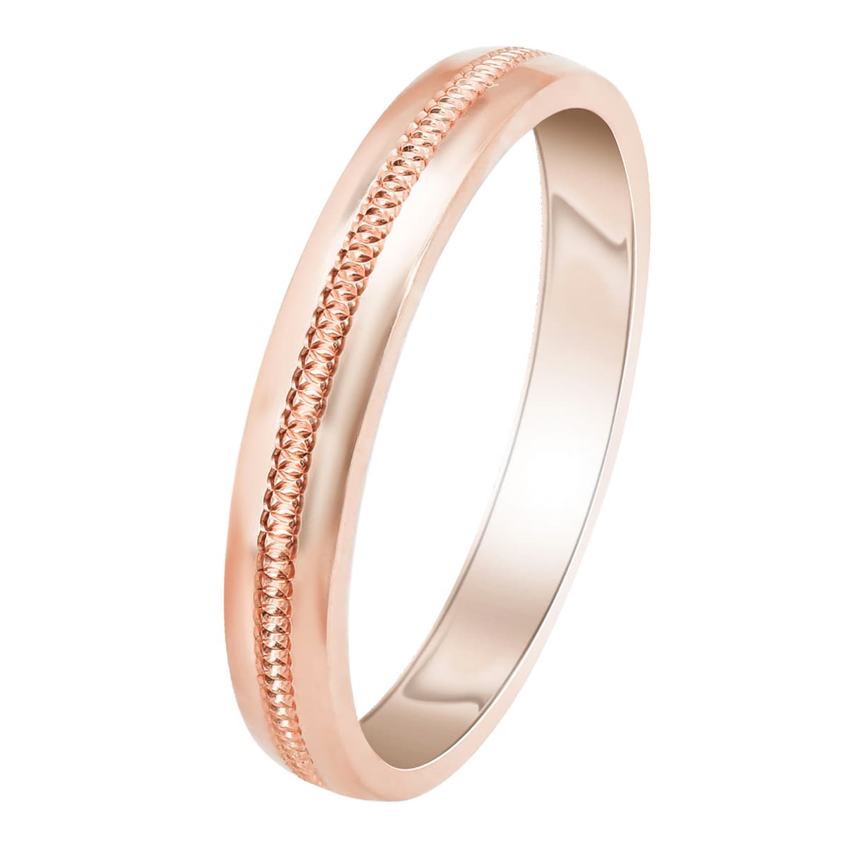 Women's Wedding Bands Gofas Rose Gold