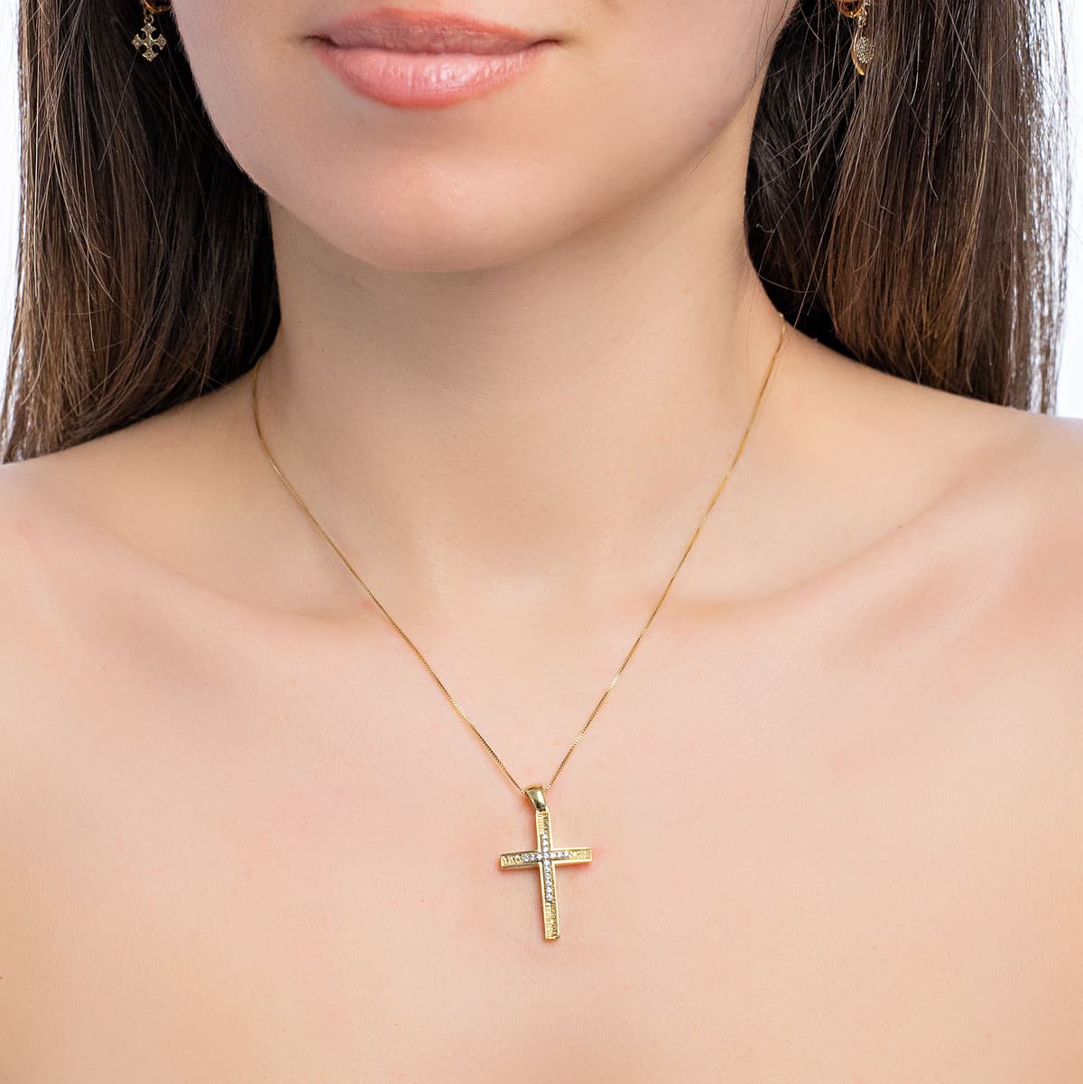 Girls' Baptism Crosses Gofas Gold