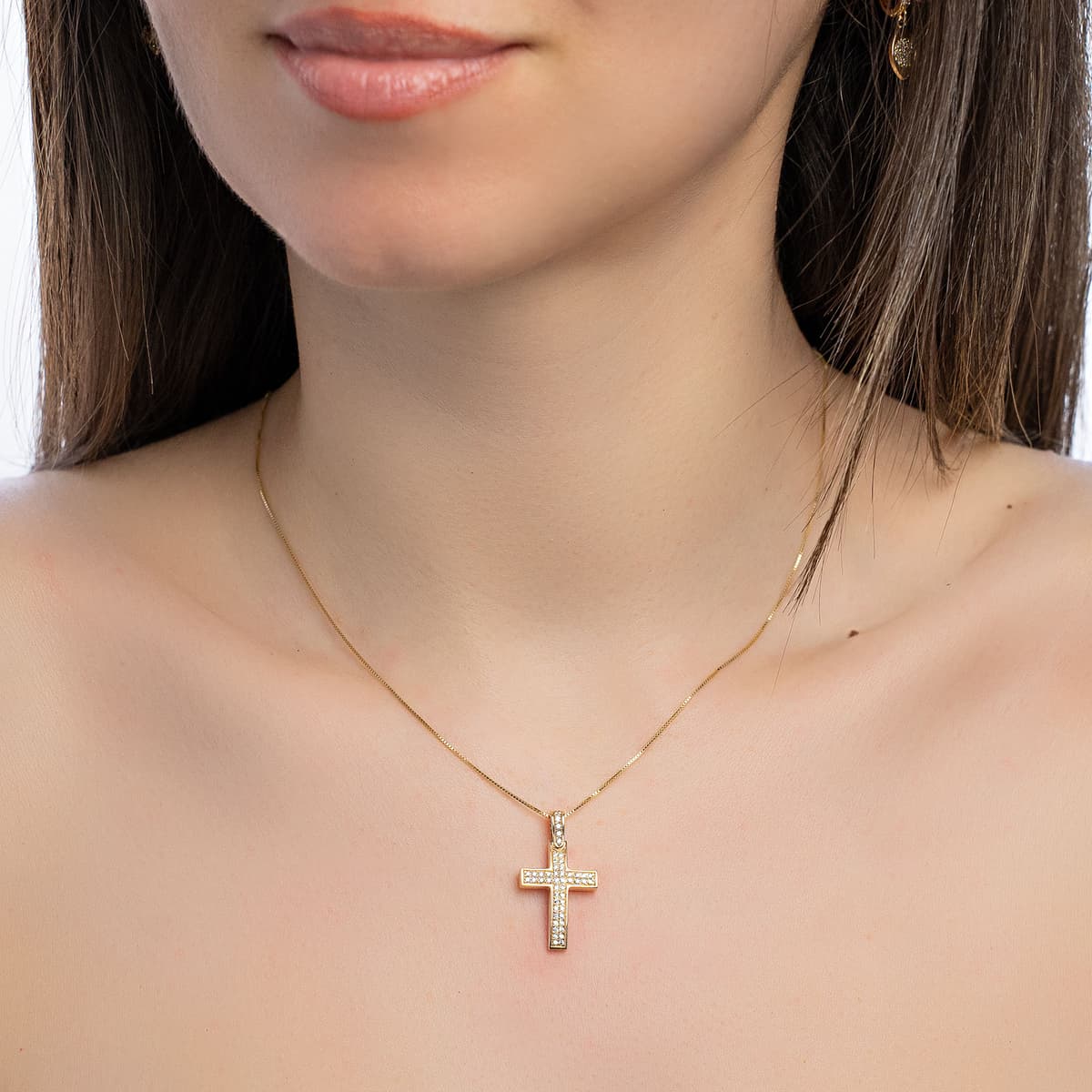 Girls' Baptism Crosses Gofas Gold