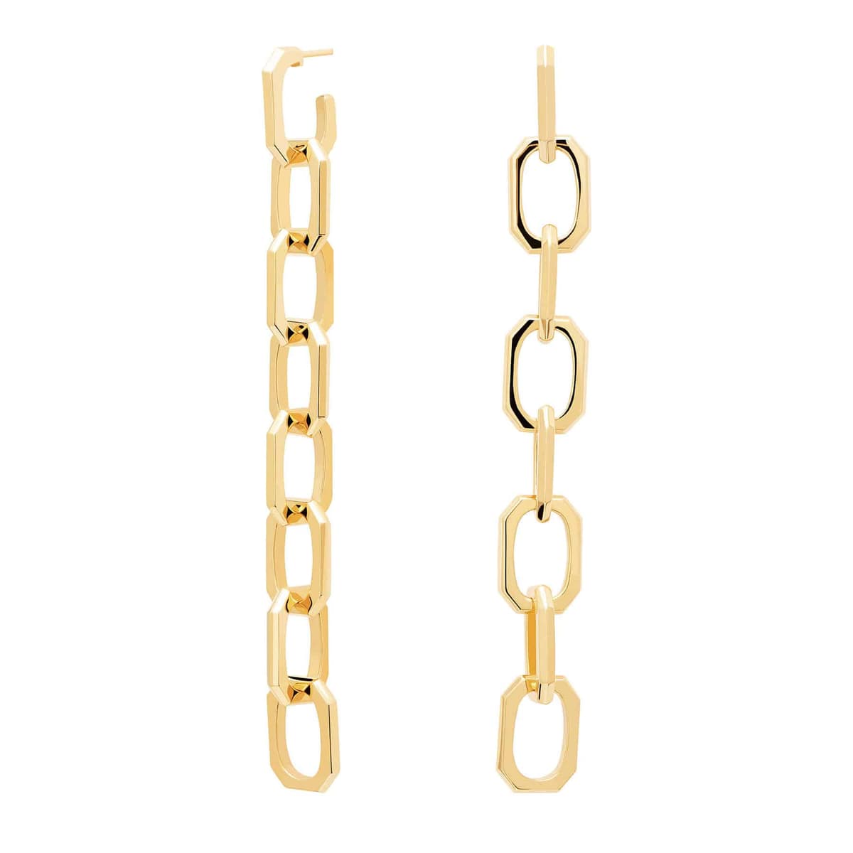 PDPAOLA ENDLESS SIGNATURE CHAIN Σκουλαρίκια Επιχρυσωμένα AR01-418-U