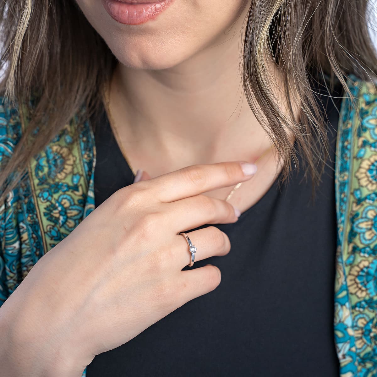 Women's Rings Diamond Group Silver