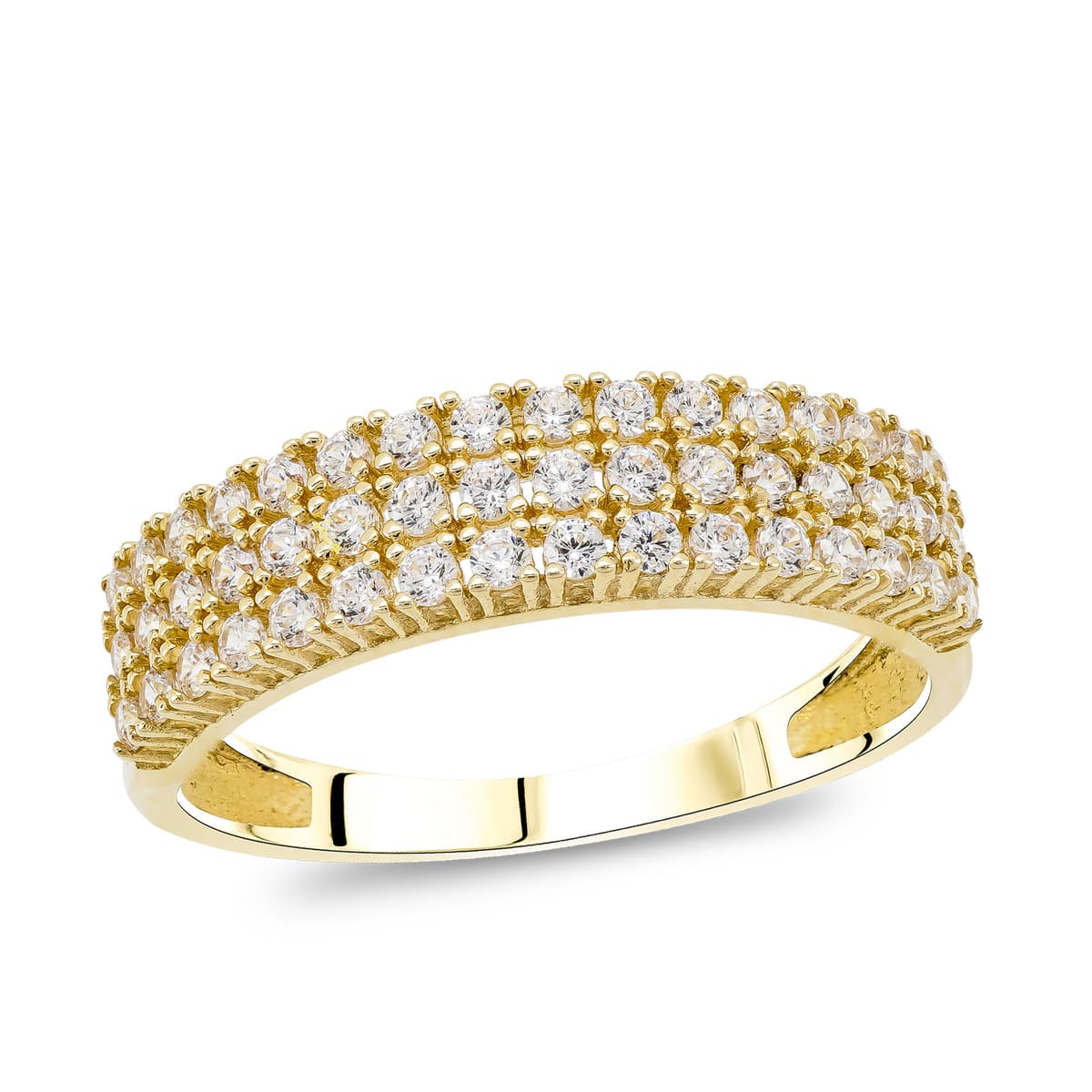 Μισόβερο Δαχτυλίδι απο Κίτρινο Χρυσό 14 Καρατίων DX108552