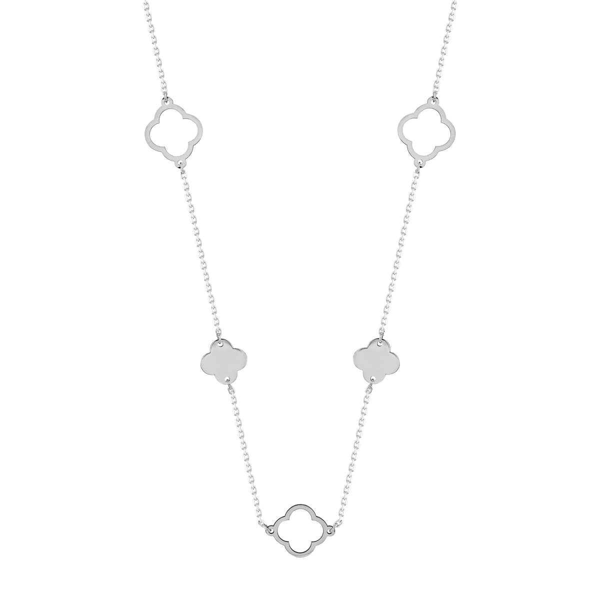 Κολιέ από Λευκό Χρυσό 14 Καρατίων KL1405